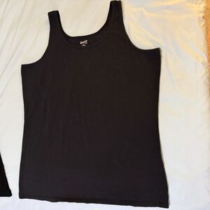Duluth Tank Top Women's XXL Black Cami Sleeveless Solid Stretchy 2XL